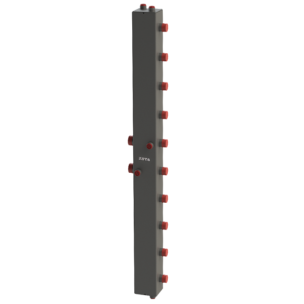 Гидравлический коллектор вертикальный, 5 контуров, до 70кВт