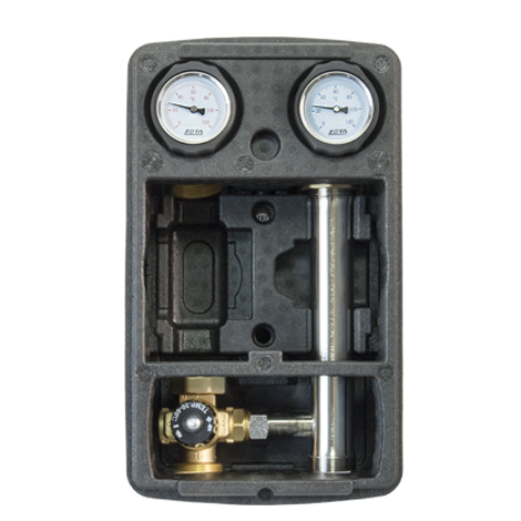 Насосная группа ZOTA с термостатическим смесителем (30-60°С) без насоса 1