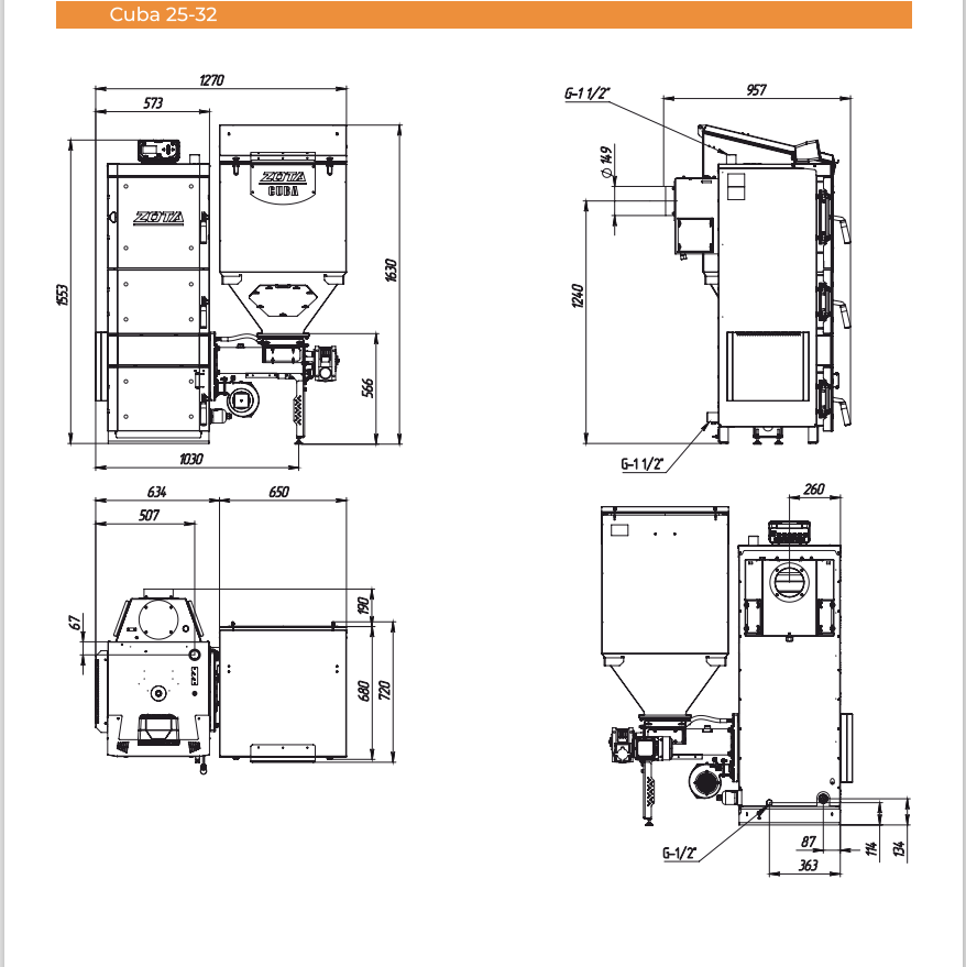 Котел автоматический Zota «Cuba» 32 кВт (C-Line SFA)
