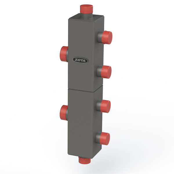 Каскадный узел вертикальный, до 3-х котлов