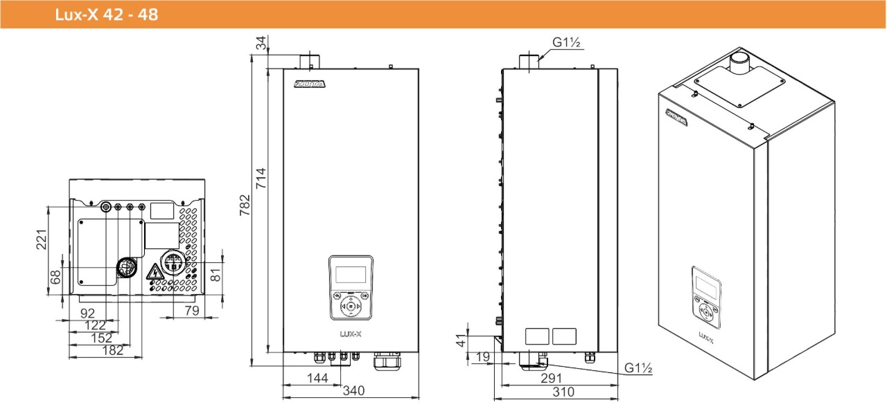 Электрокотел ZOTA LUX-X 42