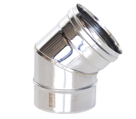 Отвод 135° Ø250 AISI430 0,8мм