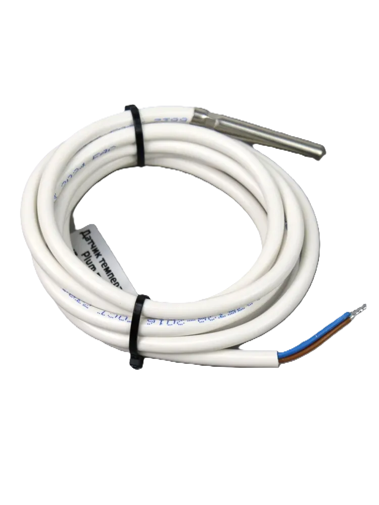 Датчик температуры гильза d7х50, провод 2,0м, аналог Plum СТ4