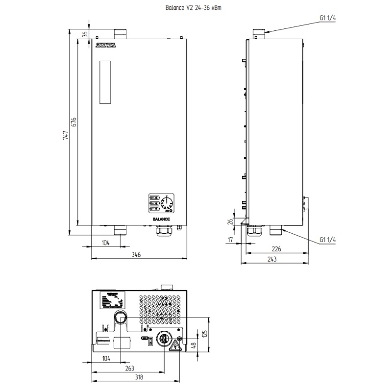 Электрокотел ZOTA BALANCE V2 - 30