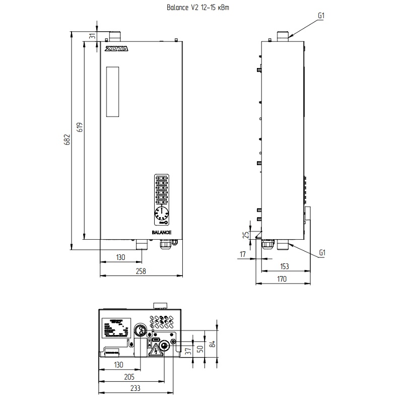 Электрокотел ZOTA BALANCE V2 - 15