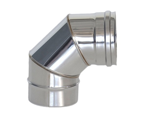 Отвод 90° Ø180 AISI430 0,8мм