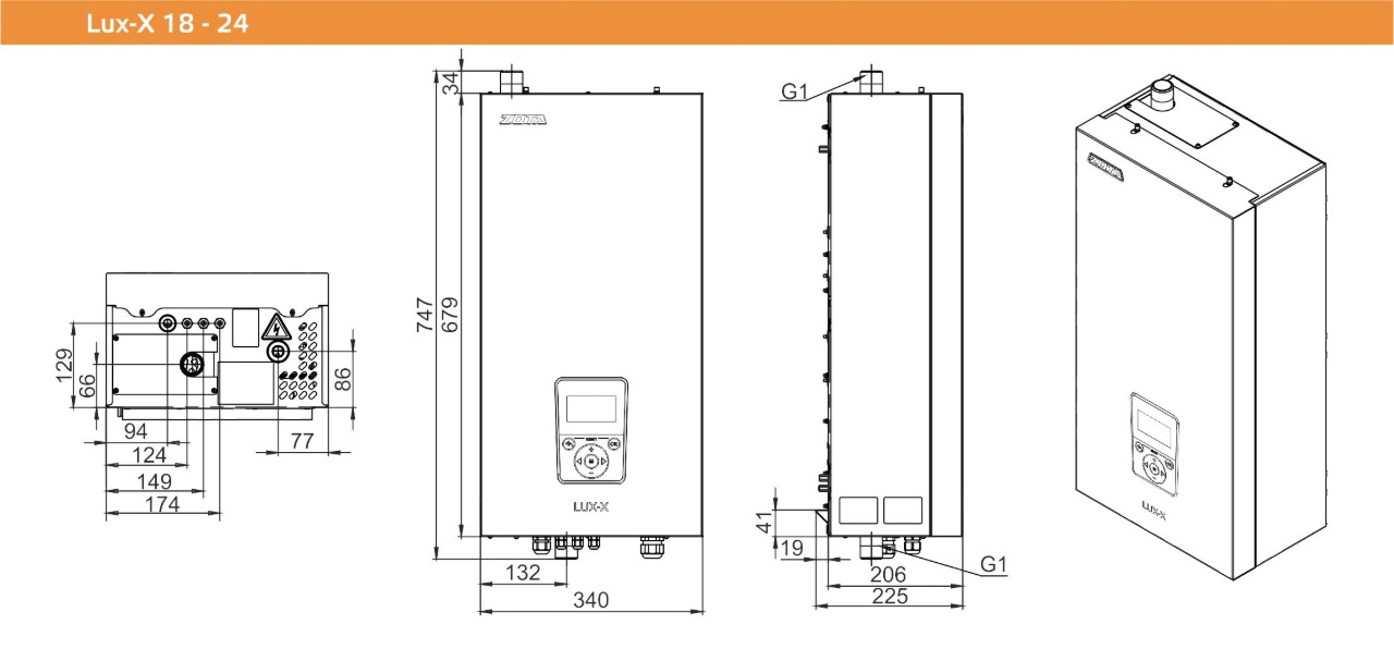 Электрокотел ZOTA LUX-X 24
