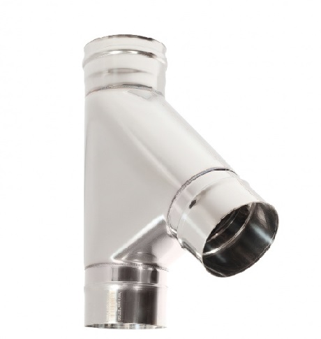 Тройник 135° Ø150 AISI430 0,8мм