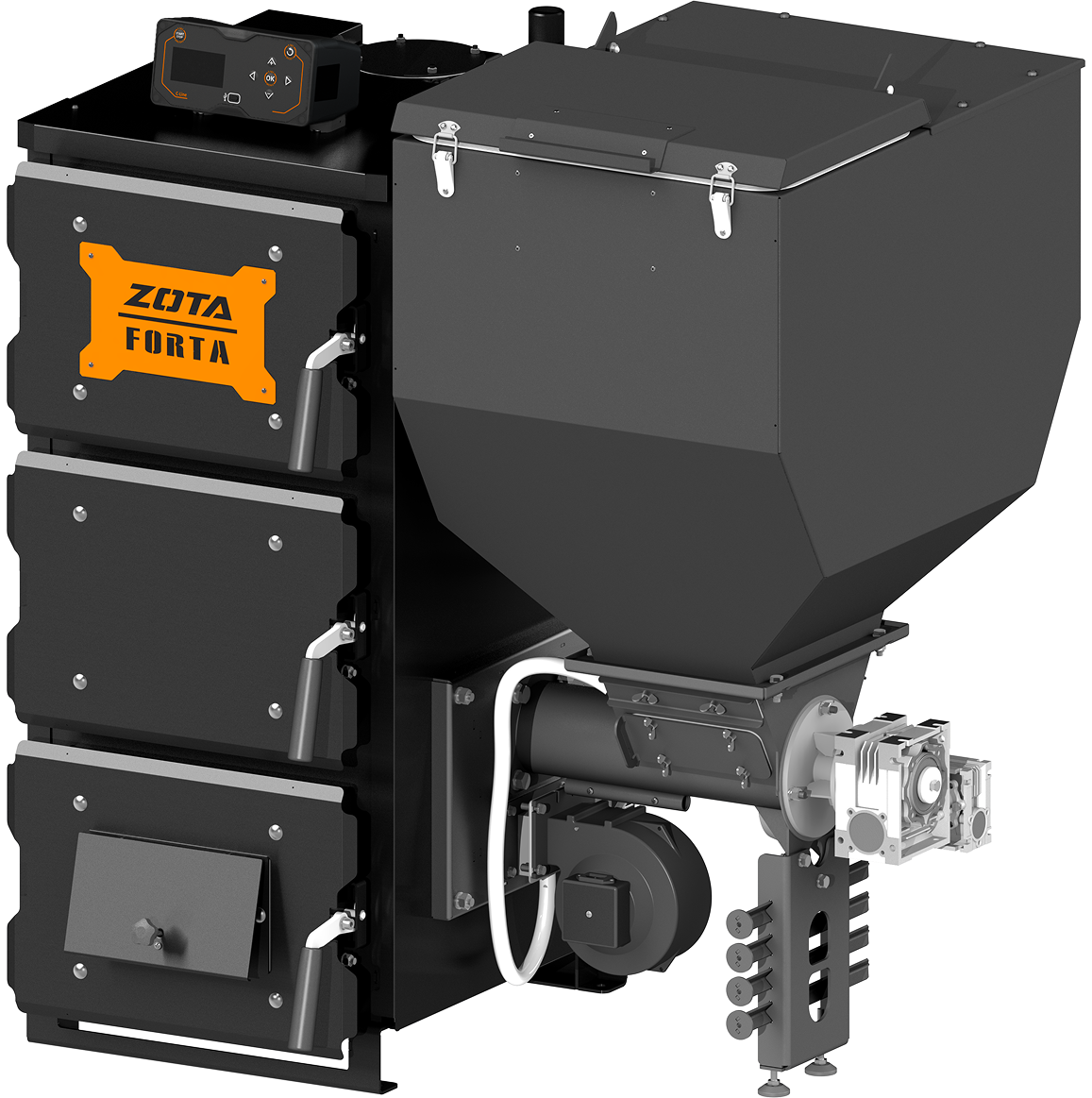 Котел угольный автоматический Zota 