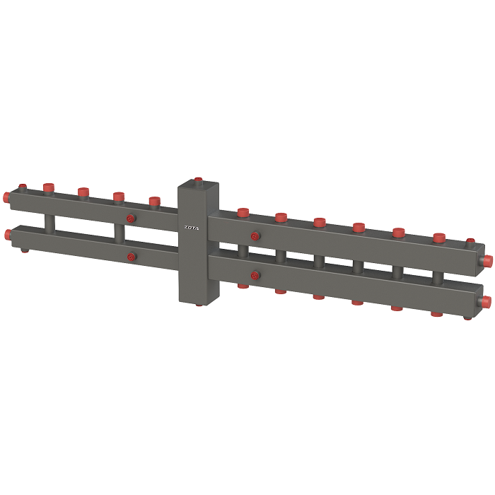 Гидроразделитель универсальный каскадный, двухсторонний, 7 контуров, до 70 кВт
