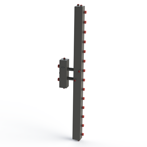 Гидроразделитель с коллектором вертикальный, односторонний, 7 контура, до 70 кВт