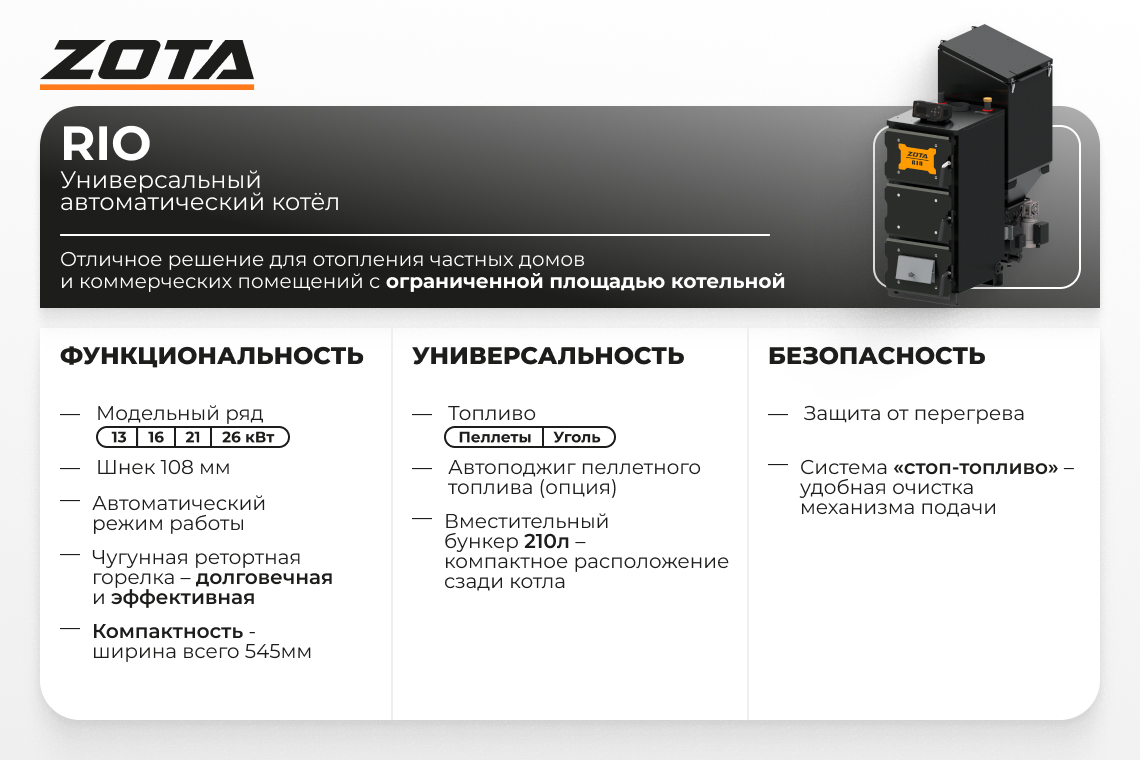 Котел автоматический Zota 