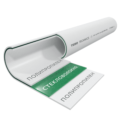 Труба PN20 Ø25 стекловолокно (1шт / 4м)